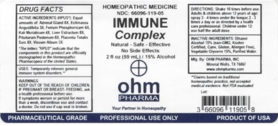 2oz Bottle Label (Immune Complex)